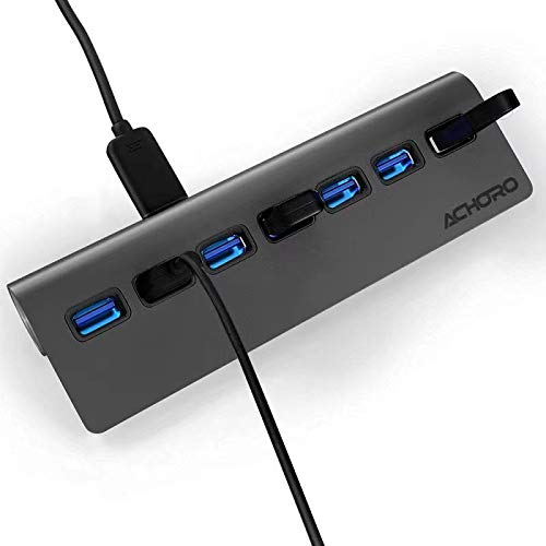 Amazon | Achoro 7ポート USB 3.0ハブ 三角形 アルミニウム合金 高速